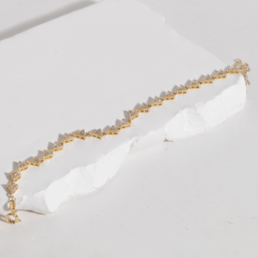Zirkon Taşlı Bileklik 718547 Gold