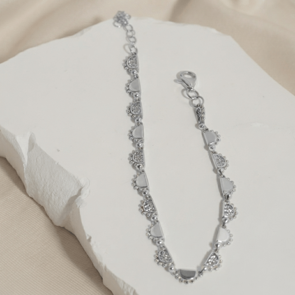 Zirkon Taşlı Minimal Bileklik 718555 Silver