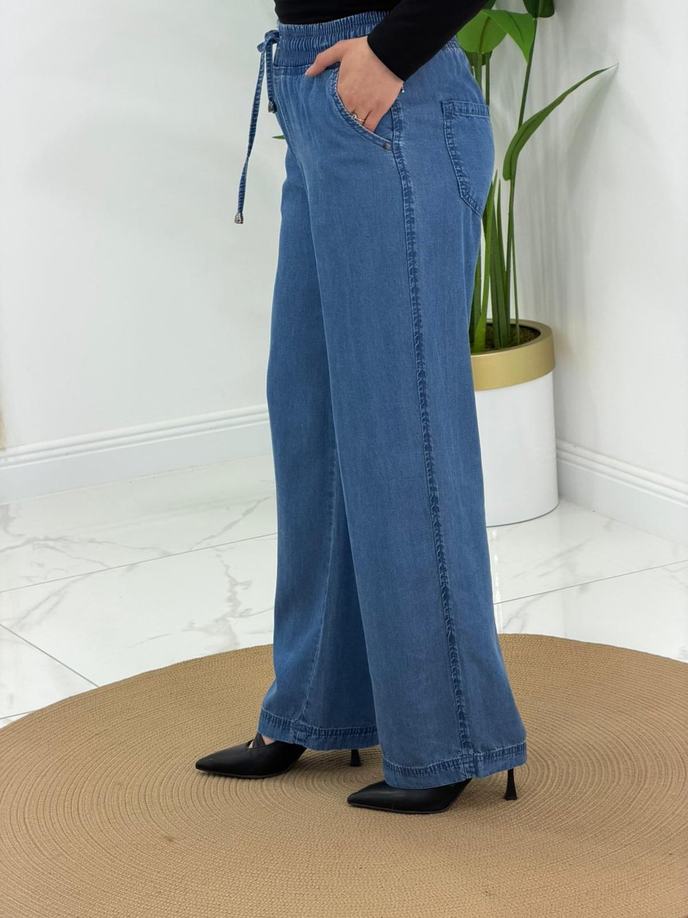 Açık Kot Tensel Pantalon