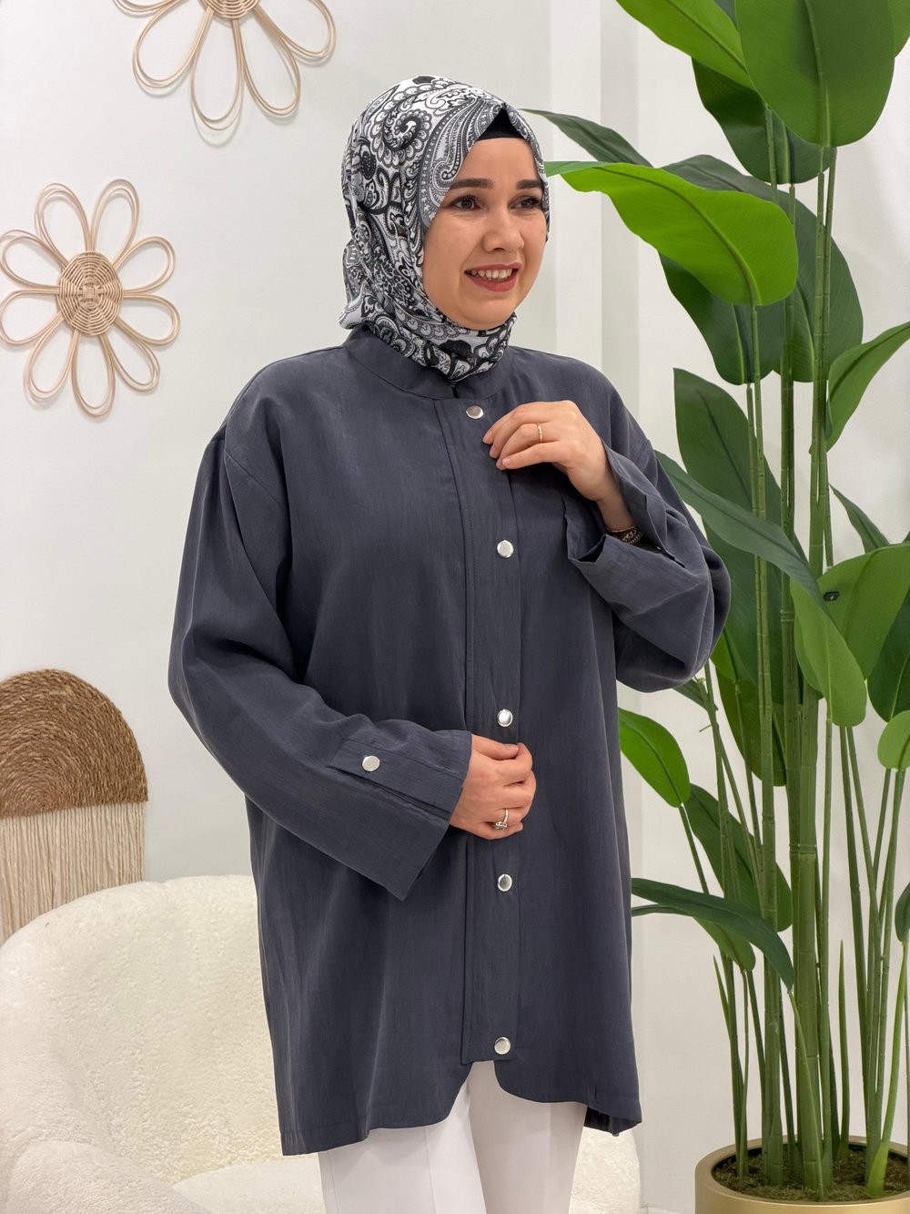 Antrasit Ceket Tunik