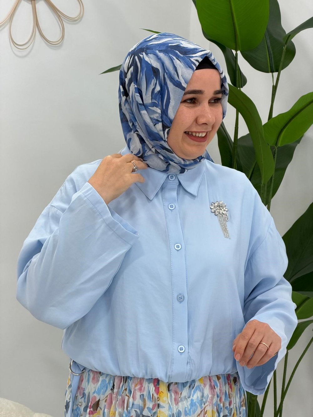 Bebe Mavisi Altı Lastikli Etekli Takım