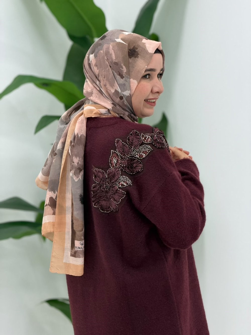 Bordo Yumoş Angora Kazak