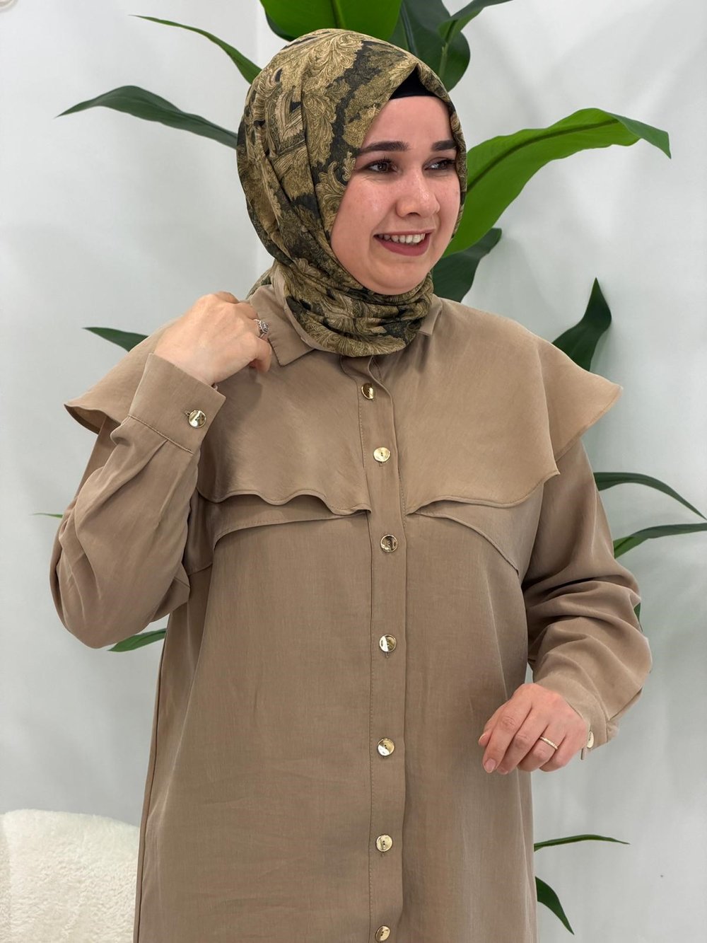 Camel Pantolonlu Takım