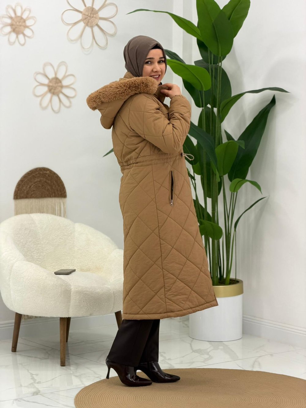 Camel Şişme Mont