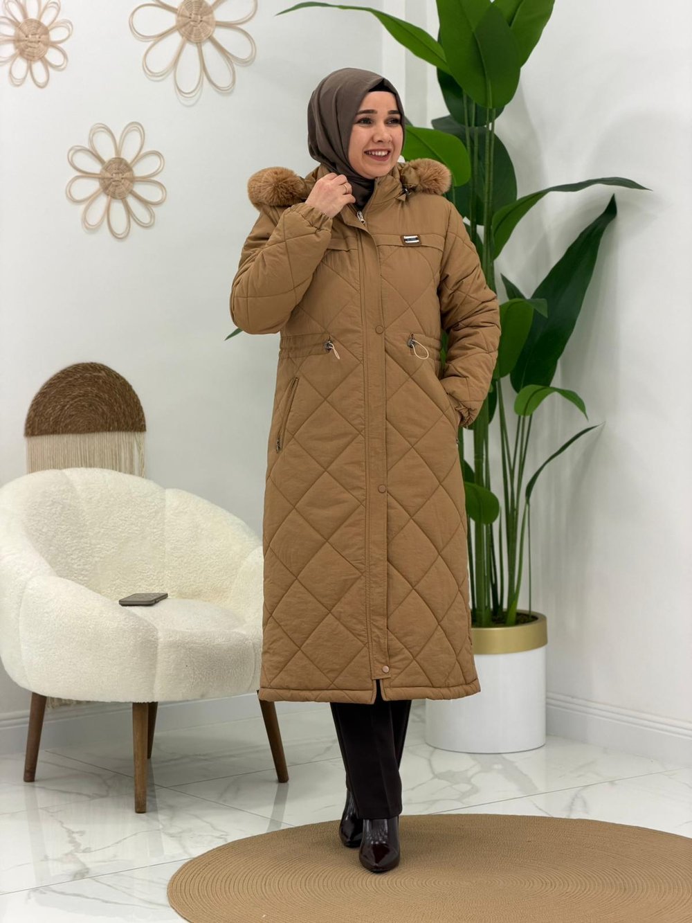 Camel Şişme Mont