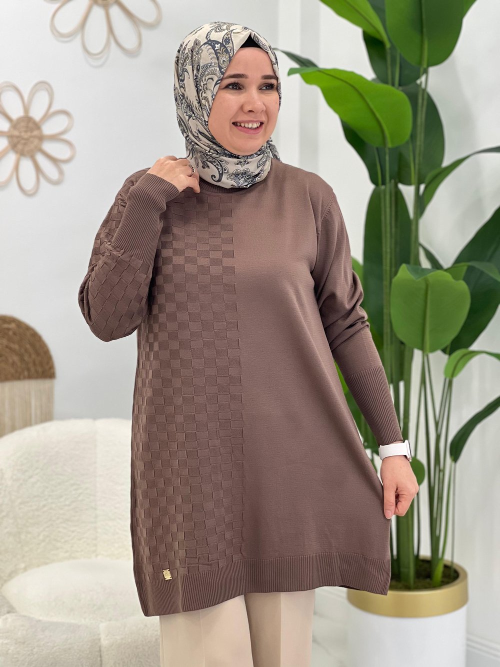 Capiçino Kareli Triko Tunik