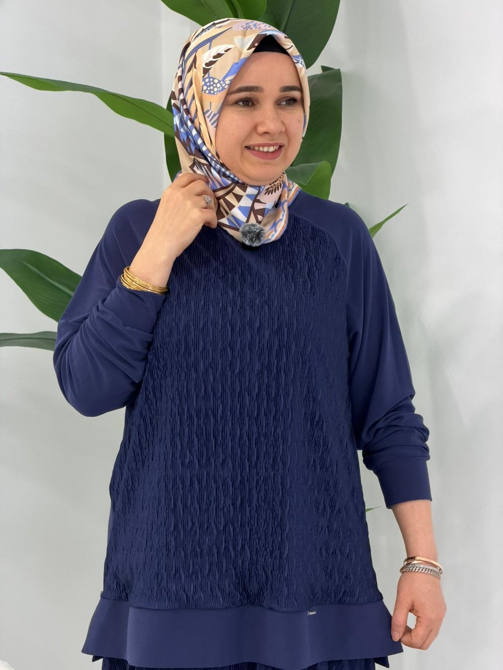 İndigo Bodre Etekli Takım