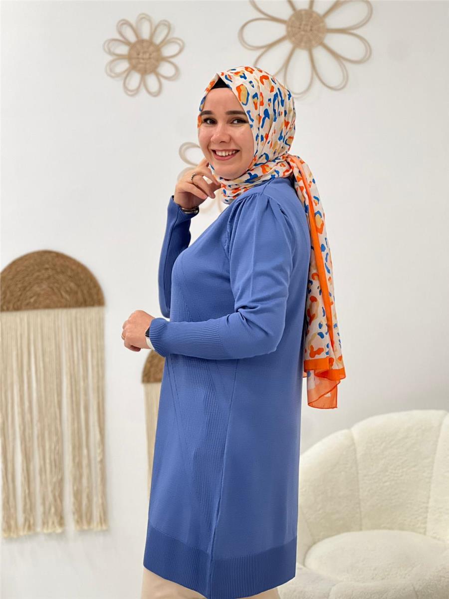 İndigo Triko Tunik
