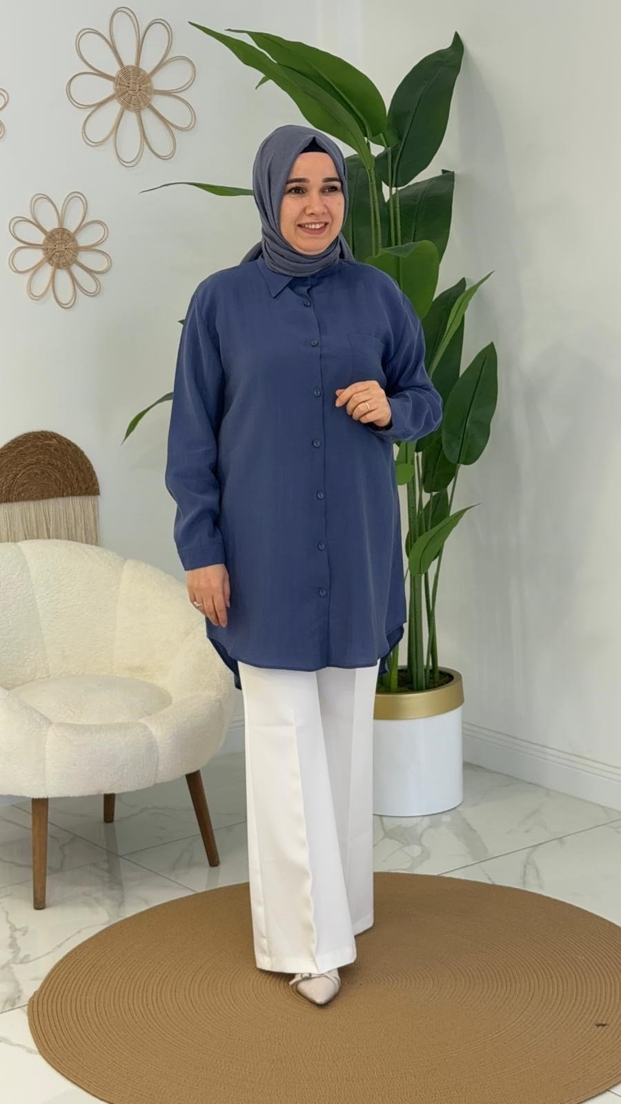 İndigo Tunik