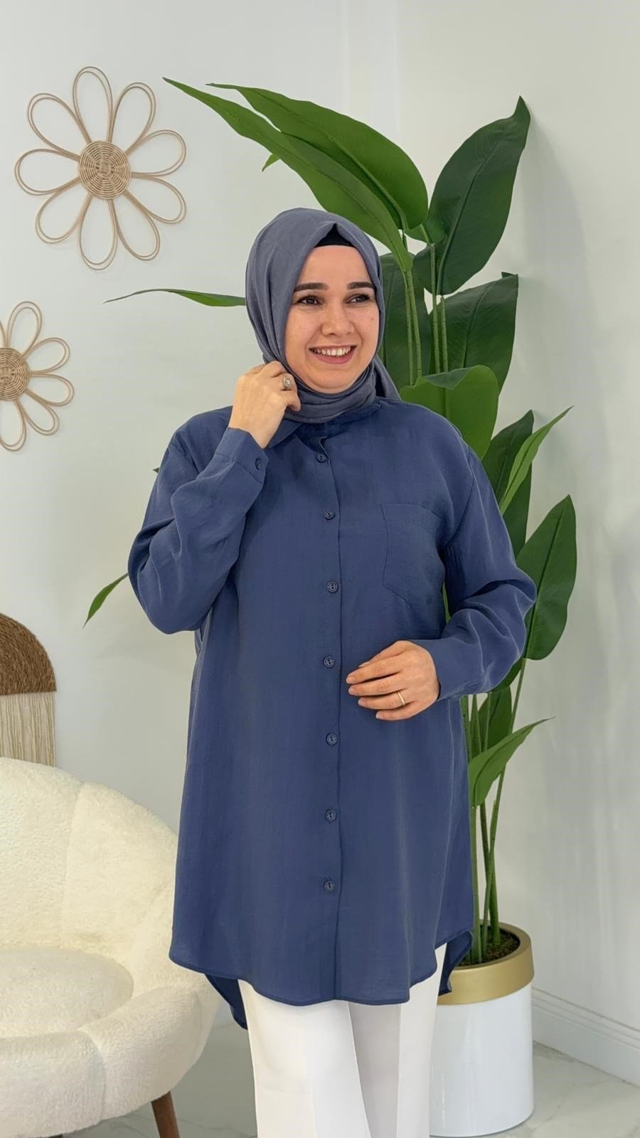 İndigo Tunik