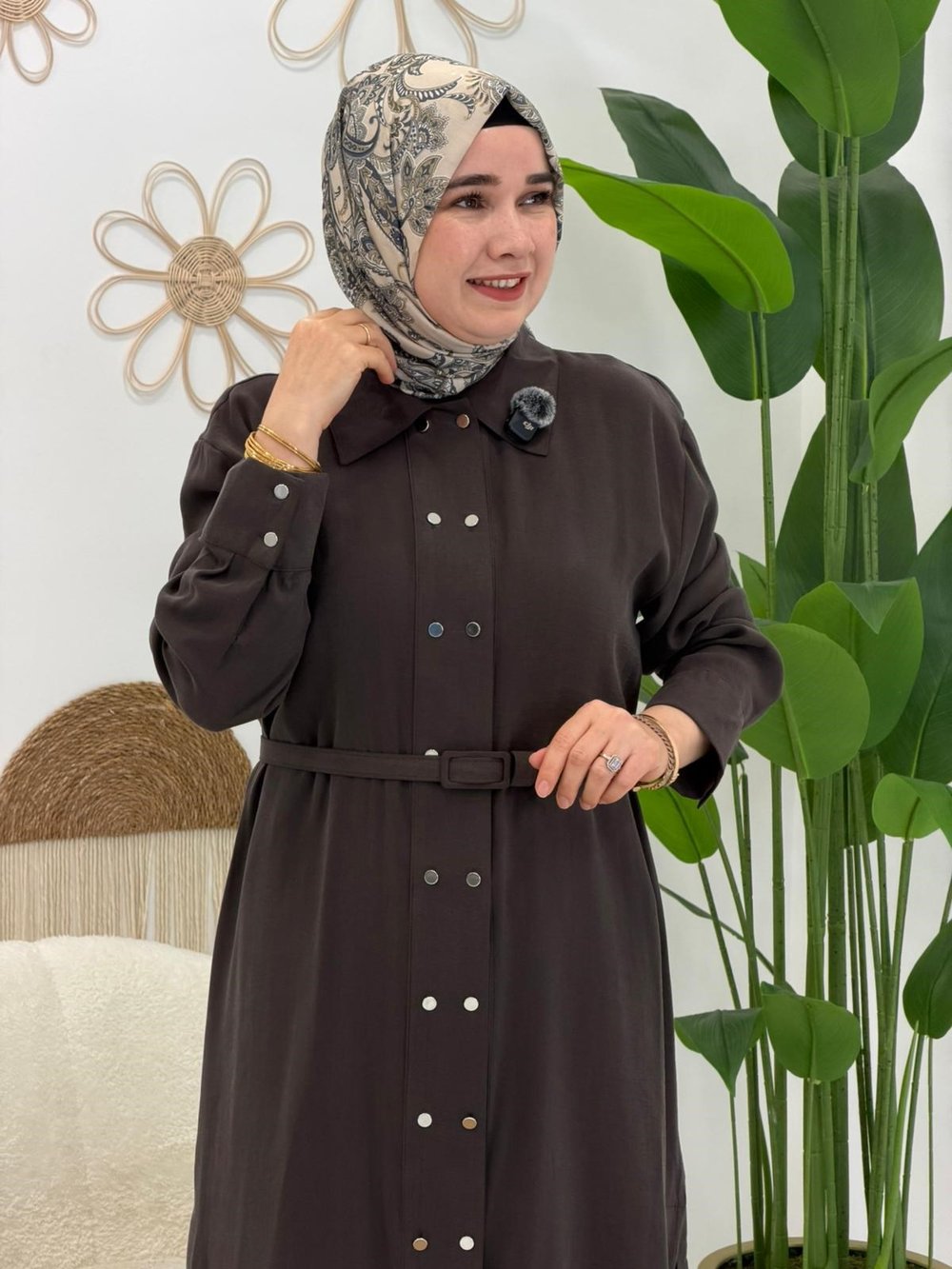 Kahve Tensel Tunik