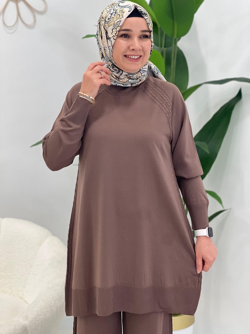 Kahve Triko Takım