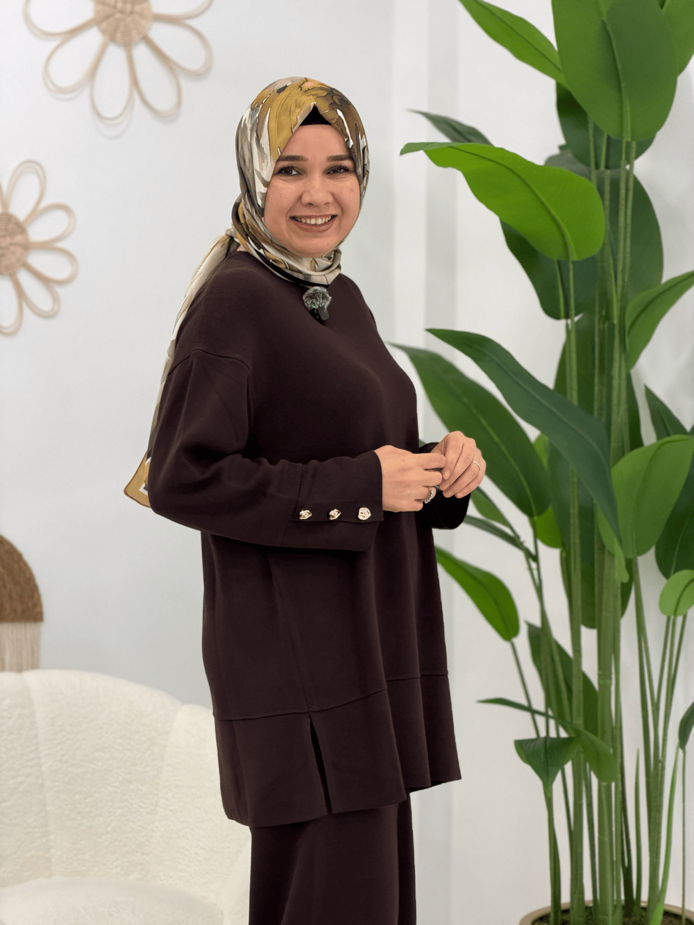 Kahve Triko Takım