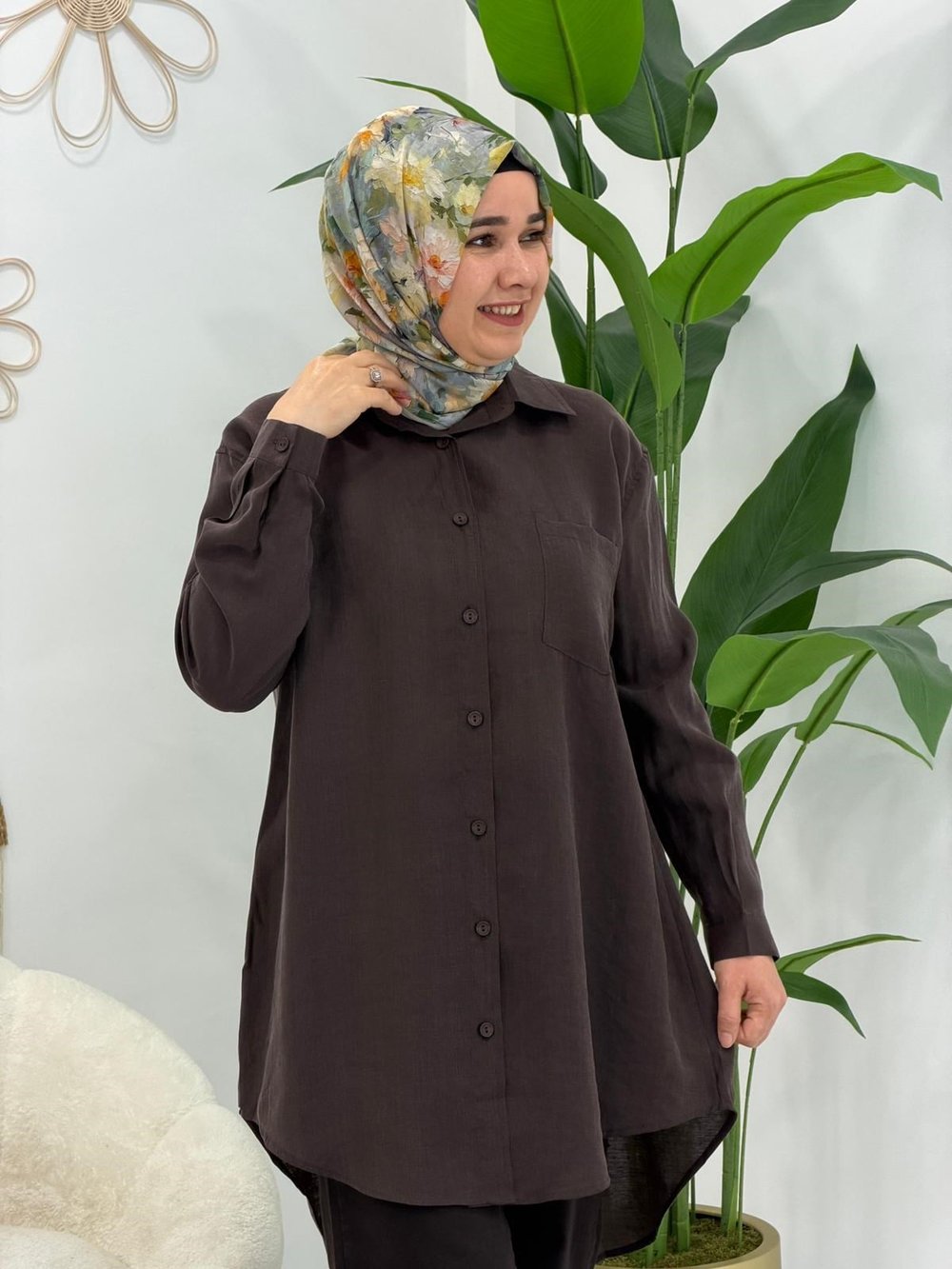 Koyu Kahve Tunik
