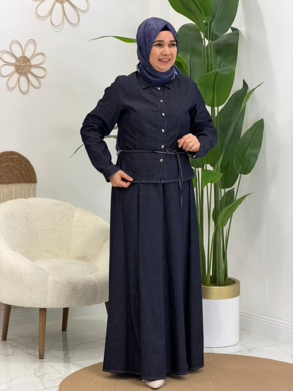 Lacivert Anna Etekli Takım