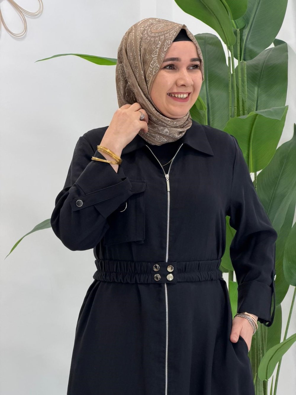 Siyah Granada Elbise