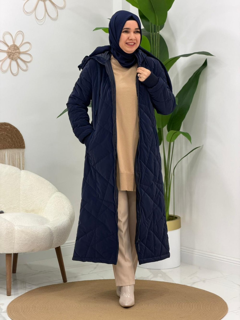 Lacivert Şişme mont