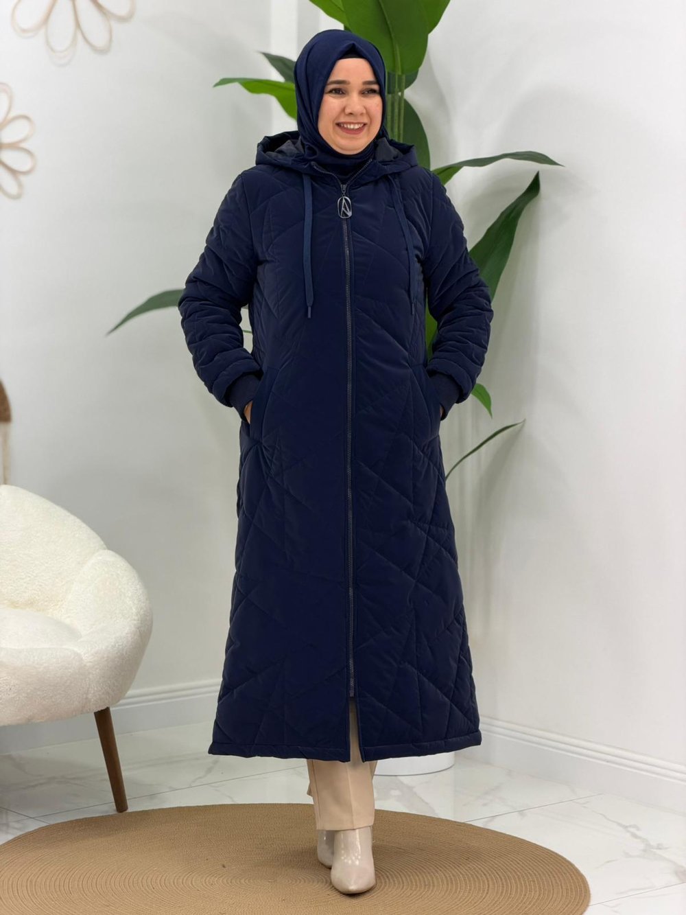 Lacivert Şişme mont