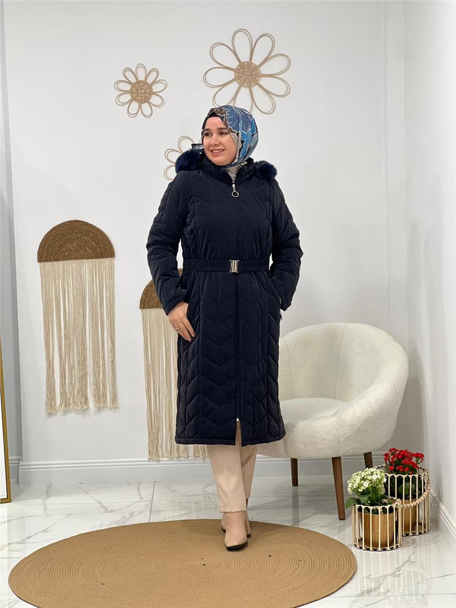 Lacivert Şişme Mont