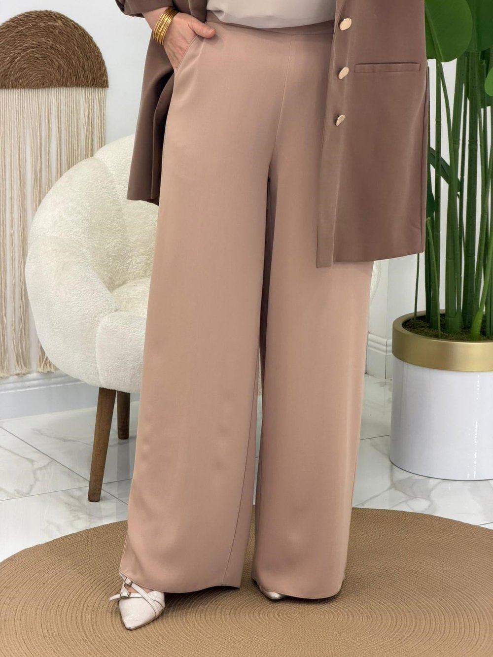 Latte Krep Bol Paça Pantolon