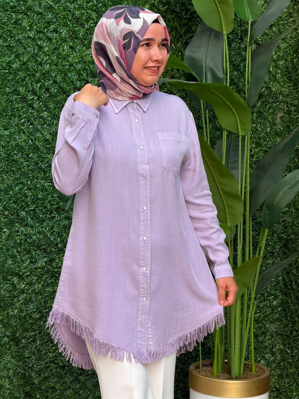 Leylak Tensel Tunik