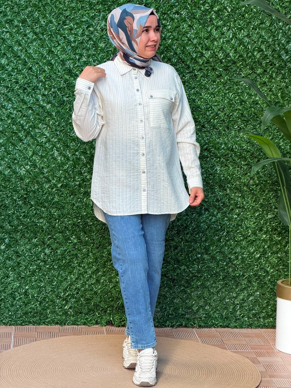 Mavi Cotton Tunik