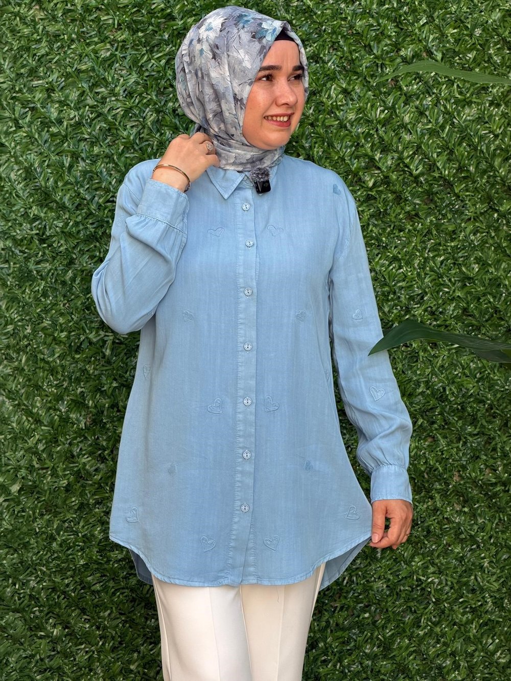 Mavi Kalpli Tunik