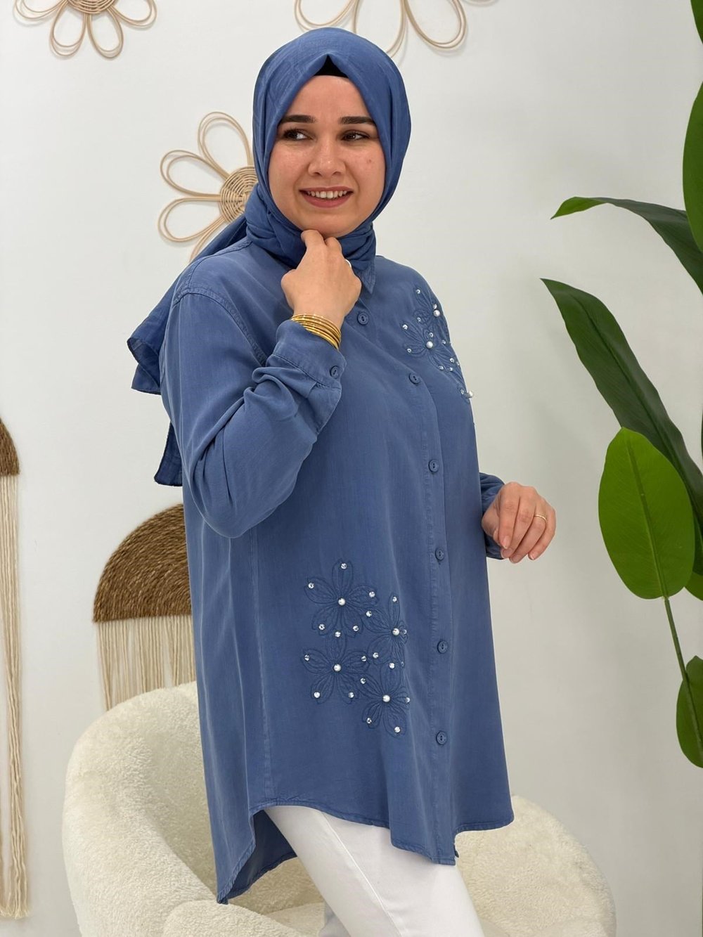 Mavi Tensel Tunik