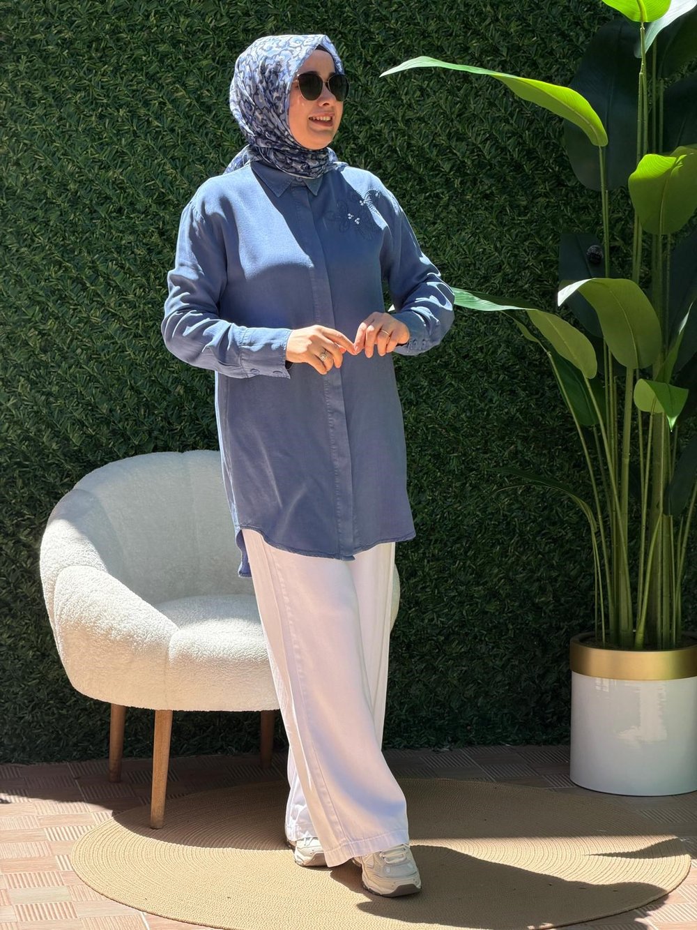 Mavi Tensel Tunik 