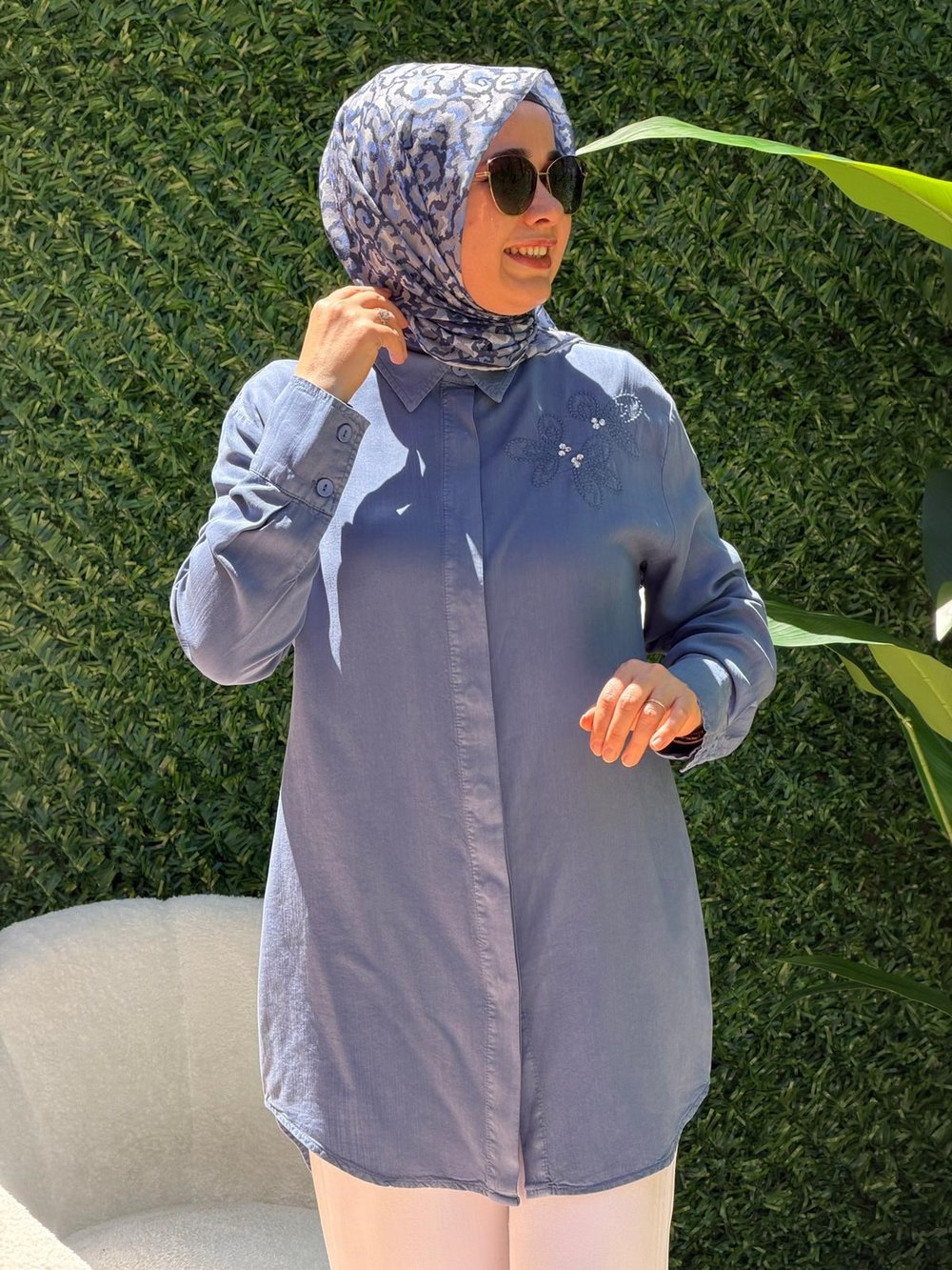 Mavi Tensel Tunik 