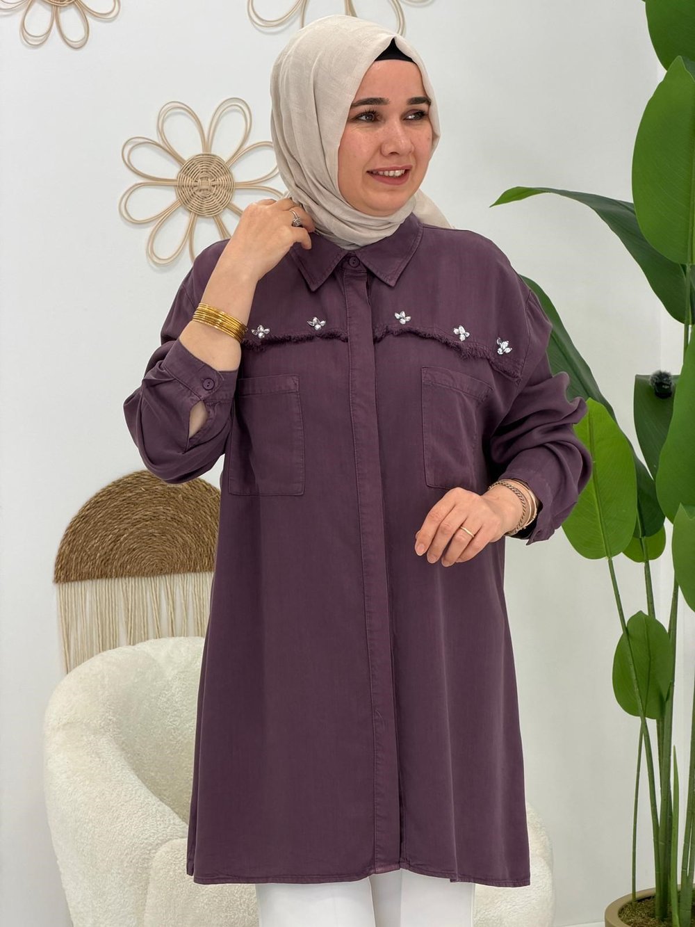 Mürdüm Tensel Tunik