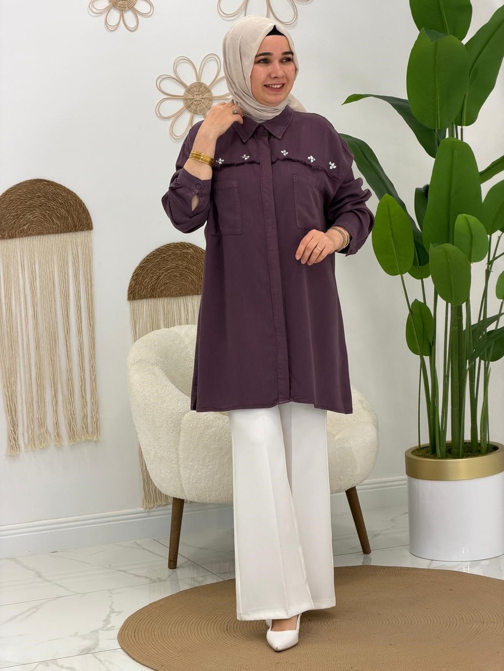 Mürdüm Tensel Tunik