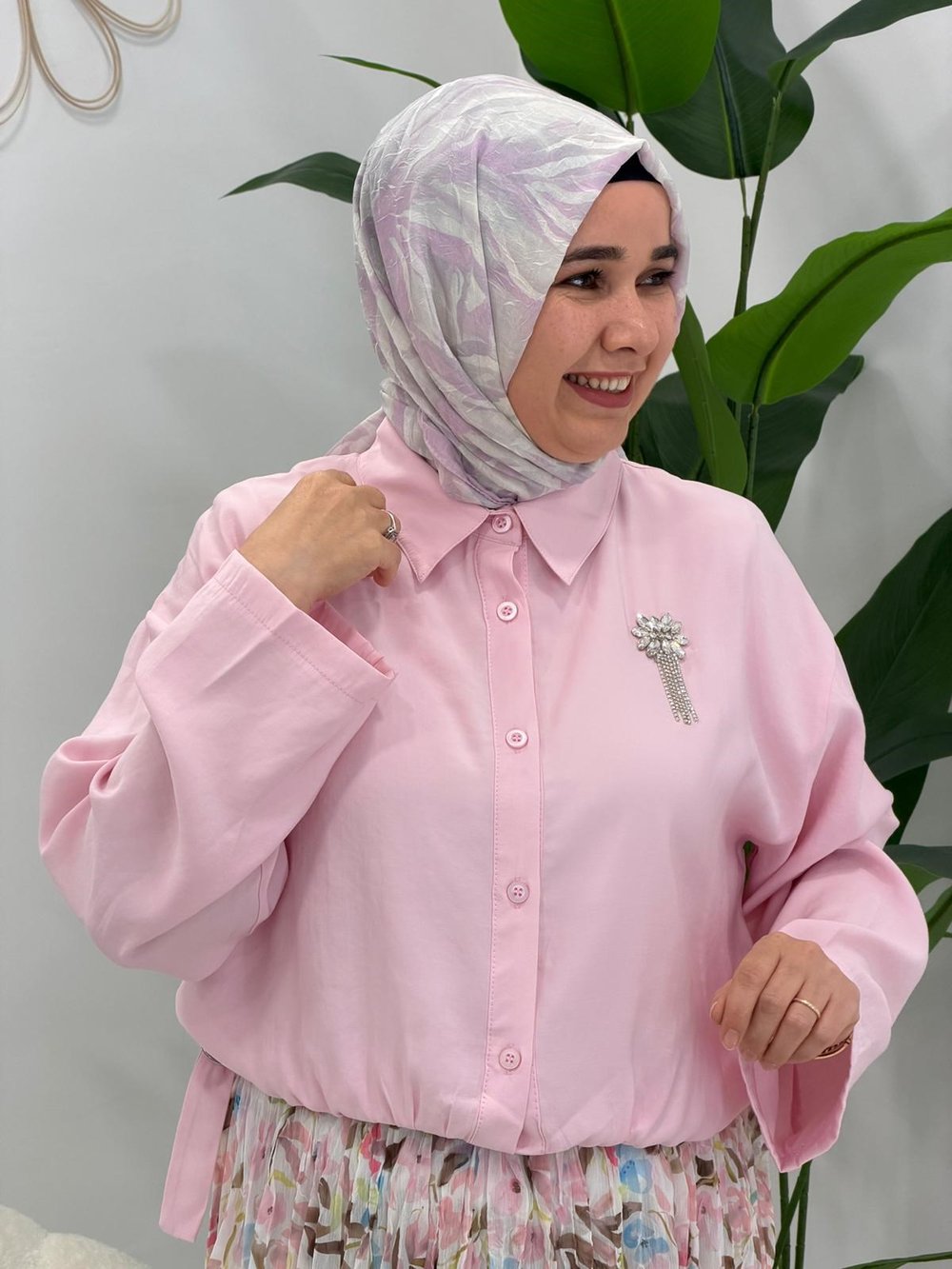 Pembe Altı Lastikli Etekli Takım