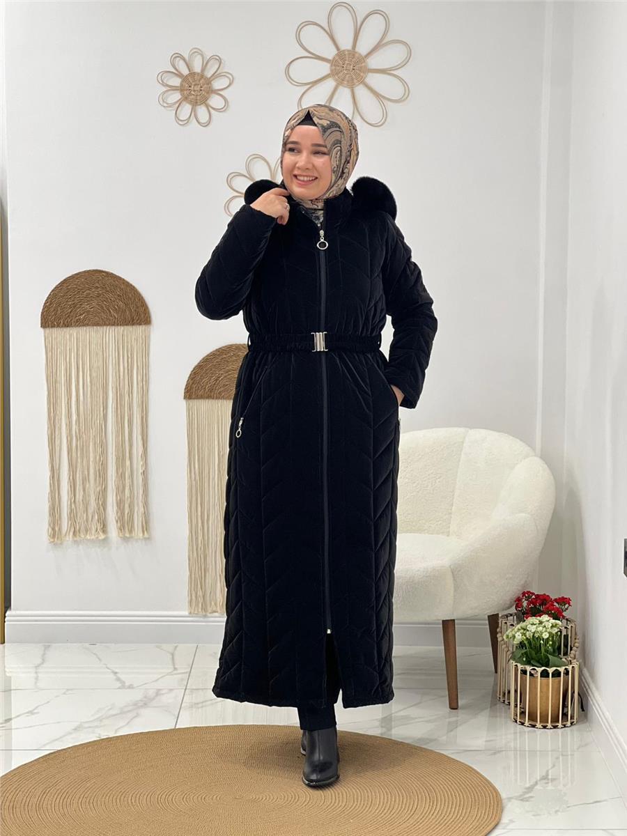 Siyah Şişme Mont