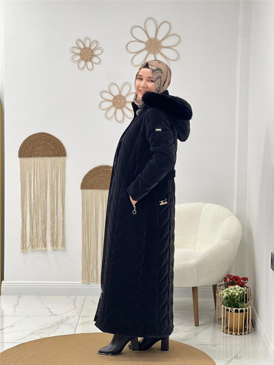 Siyah Şişme Mont