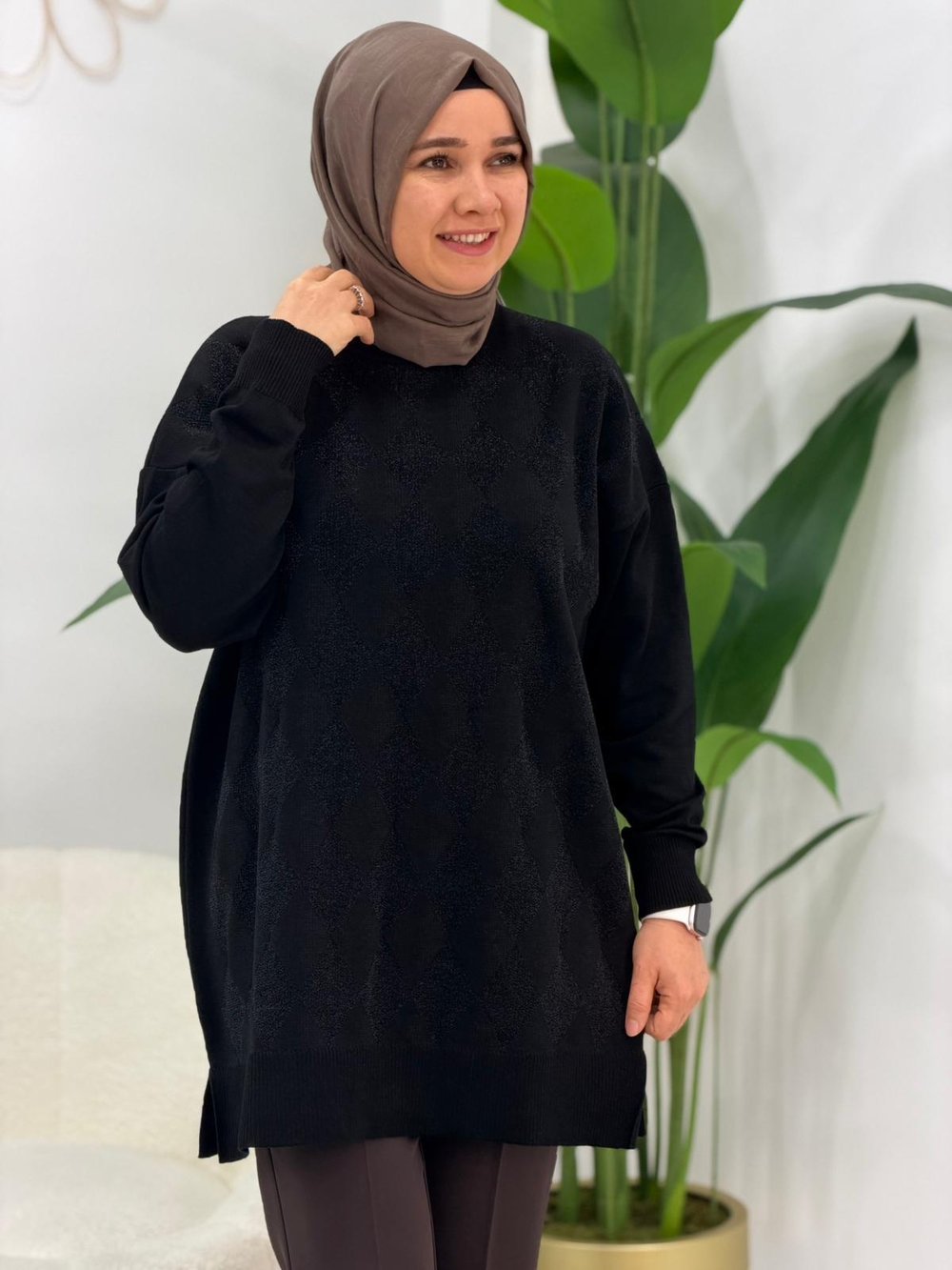 Siyah Triko Kazak