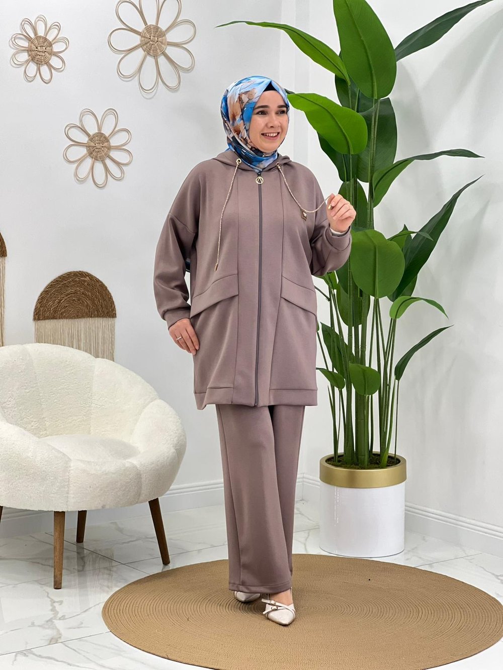 Vizon Modal Pantolon Takım