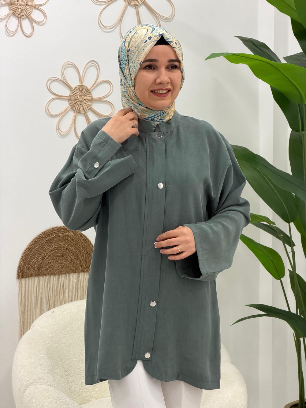 Yeşil Ceket Tunik