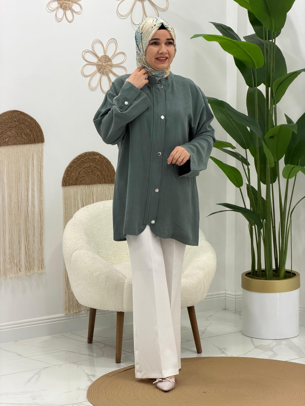 Yeşil Ceket Tunik