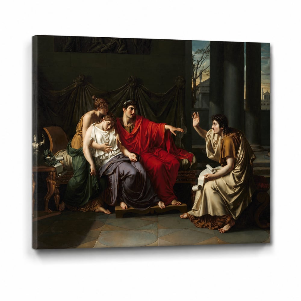Jean-Baptiste Wicar Virgil'in Augustus, Octavia ve Livia'ya Aeneid'i Okuması