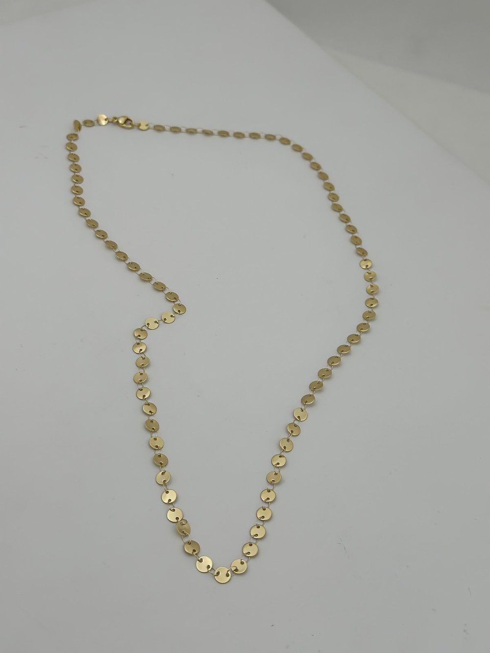 Özel Seri Daire Plaka Sıralı Zincir Kolye (60 Cm)