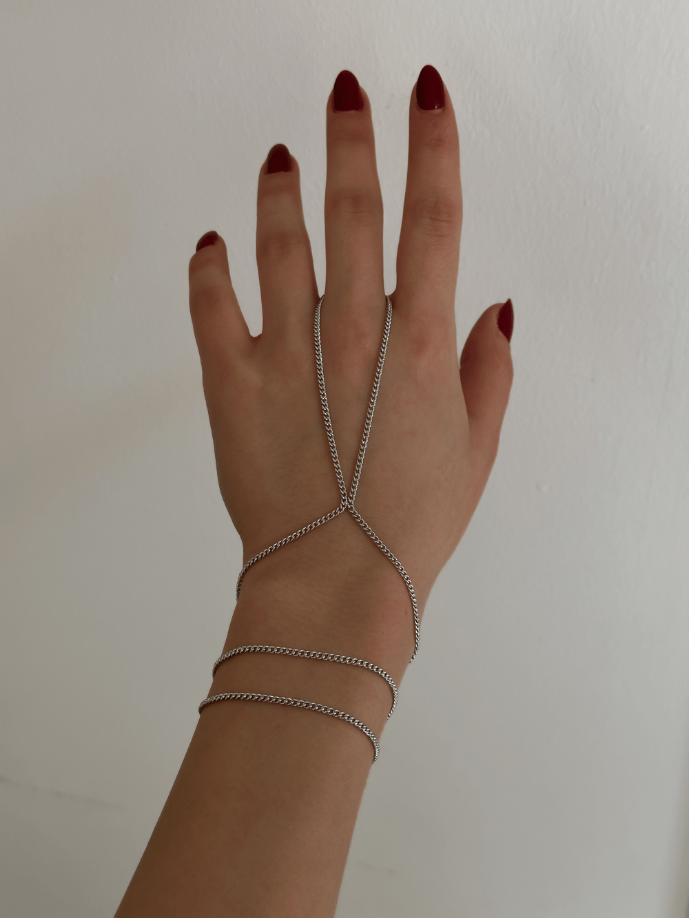 Özel Seri Gümüş İnce Klasik Zincir Dolamalı Şahmeran