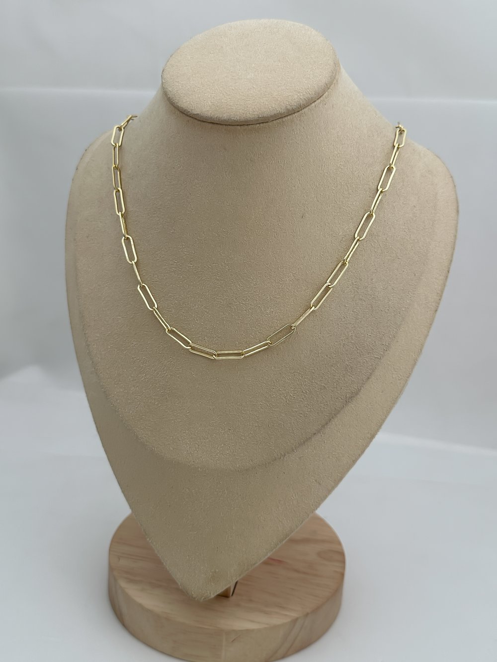 Özel Seri Oval İç İçe Geçmeli Zincir Kolye (45 Cm)