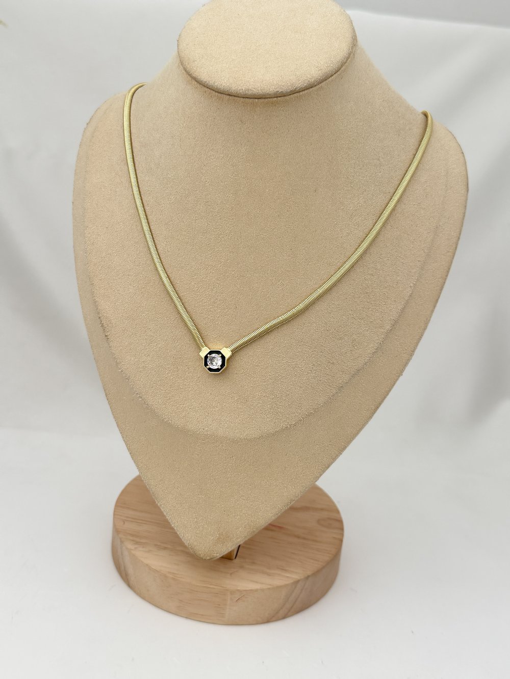 Özel Seri Zirkon Taşlı Elmas Model Yassı İtalyan Zincir Kolye (50 Cm)