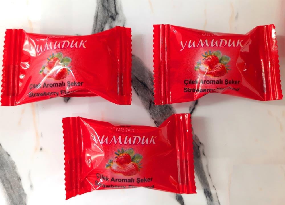 Çilek Aromalı YUMUDUK Asetat Ambalajlı 1 Kg