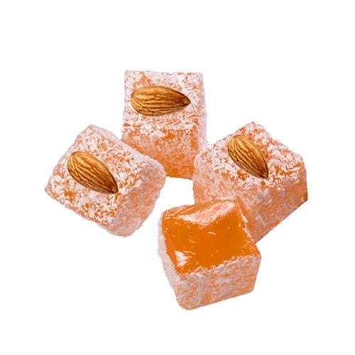 Coconut Orange Flavored With Walnut Double Turkish Delight (%20-23) 100 Gr Bucket