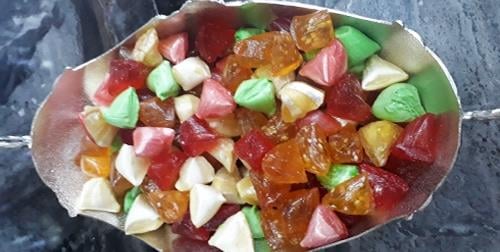 Karışık Meyve Aromalı Akide Şekeri 100 Gr Kova