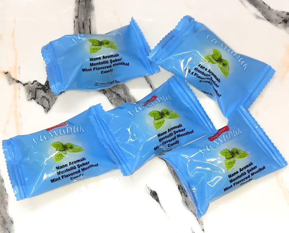 Nane Aromalı Mentollü YUMUDUK Asetat Ambalajlı 1 Kg