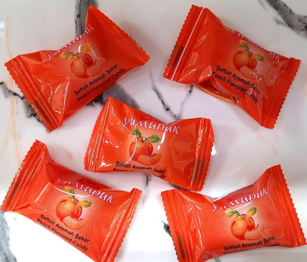 Şeftali Aromalı YUMUDUK Asetat Ambalajlı 400 Gr