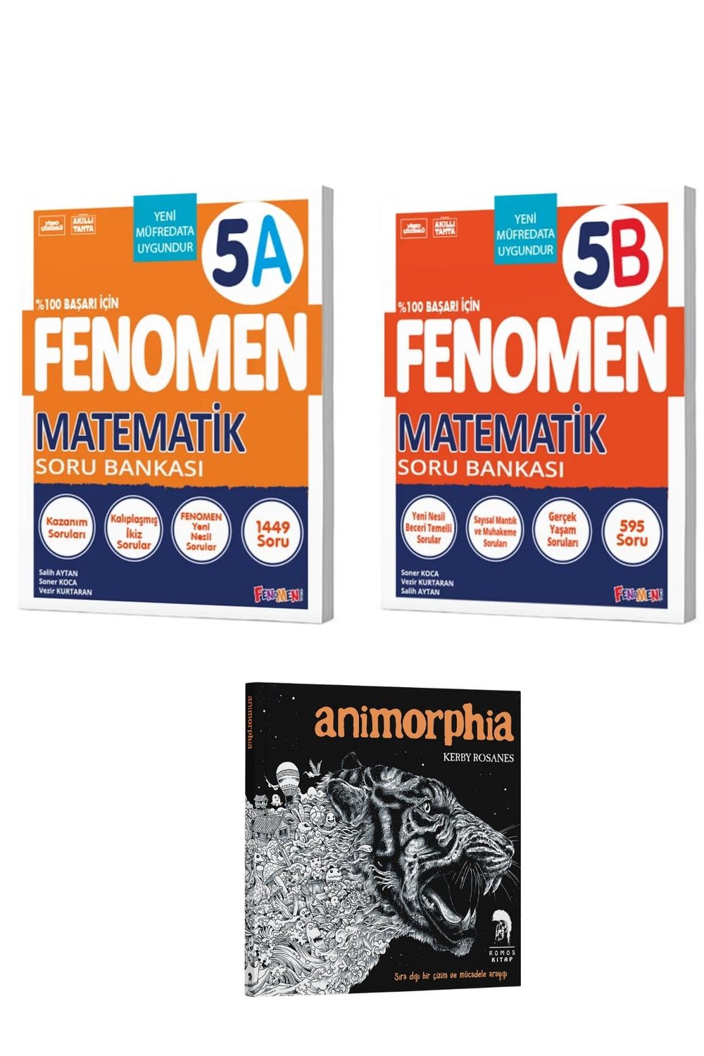 2026 5. Sınıf Matematik Soru Bankası A ve B (3 Kitap)